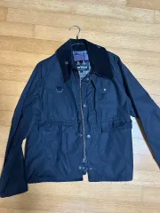 L/1回着 BARBOUR バブアー スペイ ジャケット ブラックのサムネイル