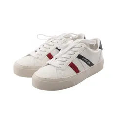 モンクレール MONCLER スニーカー MONACO2 4M00160M449600138 ホワイト レザー MONACO2 ロートップ スニーカー レディース 未使用のサムネイル