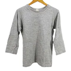 ウエアハウス WAREHOUSE 七分袖 Tシャツ S 紺系 グレー系 クルーネック 無地 シンプル 日本製のサムネイル