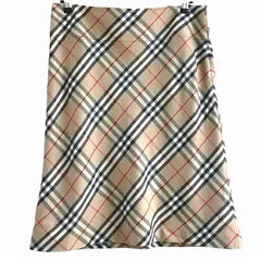 イタリア製  BURBERRY LONDON バーバリーロンドン  ノバチェック ウール スカート  UK 10 USA 8のサムネイル