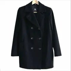 BURBERRY LONDON バーバリー ロンドン  カシミヤ100% ダブル コート  黒 ブラック  FN065-877 レディース 38のサムネイル