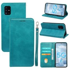 iCarez Galaxy A51 5G 용 케이스 수첩형 PU 가죽 TPU 내충격 그린 BQC-CKIC-A51