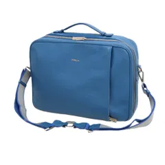 【中古】フルラ Furla 3way レザー ブリーフケース ブルー【WxH28.5xD10】【メンズ】のサムネイル
