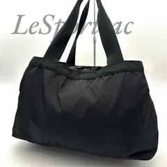 【B6014】 LeSportsac レスポートサック トートバッグ モリー ナイロン ブラック ファスナー 大容量 肩掛け スナップボタンのサムネイル