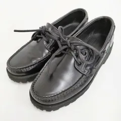 Paraboot/BEAMS BOY 別注 MALO サイズ3.5 定価41800円 レザー デッキシューズ ブラック レディース パラブーツ/ビームスボーイ【中古】6-0721G♪のサムネイル