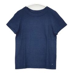 45R/45rpm インディゴ リネン天竺テントTシャツ 日本製 サイズ2 半袖T