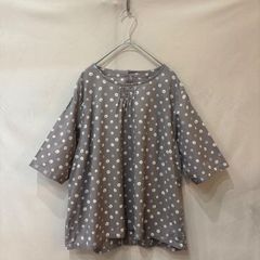 wee9s ウィークス WAFFRILL TOPS gray free ワッフルフリルトップス 袖
