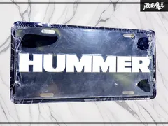 【新品・未使用！】社外 HUMMER エンブレムライセンスプレート 装飾用サインプレート ナンバープレート アルミ製  MP020のサムネイル
