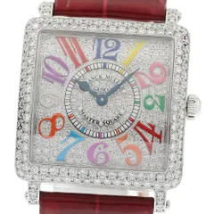 フランクミュラー FRANCK MULLER 6002LQZVDCD マスタースクエア カラードリーム ダイヤ クォーツ レディース 良品 _970879のサムネイル