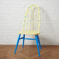 ercol クエーカーチェア アーコール 英国 ヴィンテージ ウィンザーチェア ダイニングチェア イス 1脚 椅子 イギリス ペイント 80196のサムネイル