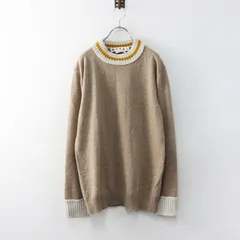 美品 メンズ MADE IN ITALY マルニ MARNI Contrast Detail knit ニット プルオーバー 46｜ベージュ セーター【2400015079110】のサムネイル