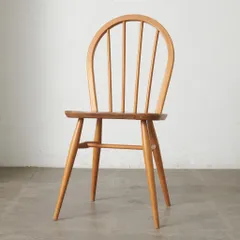 ercol フープバックチェア 4本 スポーク アーコール ダイニングチェア 英国 ヴィンテージ 曲木 椅子 エルム 天然木 イギリス 88681のサムネイル