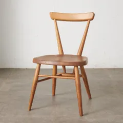 超レア ERCOL スタッキングチェア アーコール 英国 ヴィンテージ ダイニングチェア イス 無垢材 木製 椅子 子供用 キッズチェア 79754のサムネイル