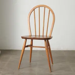 ercol フープバックチェア 4本 スポーク アーコール ダイニングチェア 英国 ヴィンテージ 曲木 椅子 エルム 天然木 イギリス 89143のサムネイル