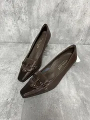 美品 WALLAGE ワラッジ アシックス EE ミドルヒール パンプス size22/茶  ■■ レディースのサムネイル