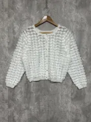 NOLLEY'S ノーリーズ カット フリンジ 2WAY カーディガン size38/白  ■◆ レディースのサムネイル