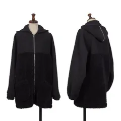 トリココムデギャルソンtricot COMME des GARCONS ボアジップフーディーブルゾン 黒Mのサムネイル