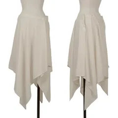 ヨウジヤマモト ファムYohji Yamamoto FEMME レーヨン変形ドレープスカート アイボリー1のサムネイル