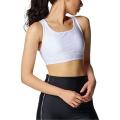 Under Armour UA Crossback Bra Medium Support Multisport Undershirt Bra (6012598-100), White