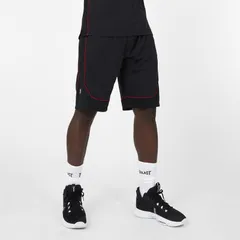 エバーラスト メンズ ボトムス ハーフパンツ・ショーツ ショートパンツ Everlast x Ovie Soko Basketball Shorts Black Red ブラックのサムネイル