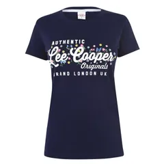 レークーパー レディース トップス Tシャツ Lee Cooper Classic T Shirt Ladies Navy Auth ネイビーのサムネイル