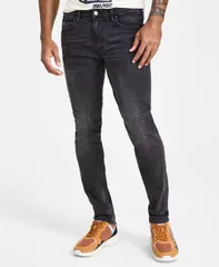 ゲス メンズ ボトムス デニムパンツ テーパードフィット ジーンズ GUESS Men s Distressed Slim Tapered Fit Jeans Idahoのサムネイル