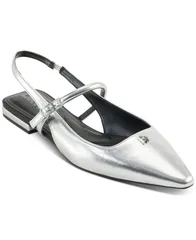 ダナ キャラン ニューヨーク レディース シューズ パンプス DKNY Womens Cairo Slingback Flats Silver シルバーのサムネイル