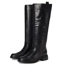 ナチュライザー レディース シューズ ブーツ・レインブーツ Naturalizer Ontime Knee High Boots Black Leather ブラックのサムネイル