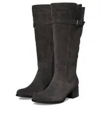 ナチュライザー レディース シューズ ブーツ・レインブーツ Naturalizer Kenna Extra Wide Calf Knee High Boots Grey Suede グレーのサムネイル