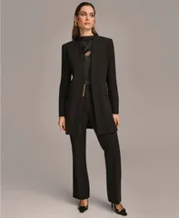 ダナ キャラン ニューヨーク レディース アウター ジャケット・ブルゾン ブレザー Donna Karan New York Donna Karan Womens Collarless Hardwarのサムネイル