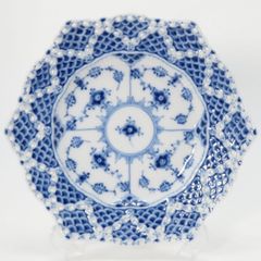 ロイヤルコペンハーゲン プレート□ブルーフルーテッド ハーフレース