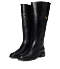 ナチュライザー レディース シューズ ブーツ・レインブーツ Naturalizer 27 Edit Oslo Wide Calf Riding Boots Black Leather ブラックのサムネイル