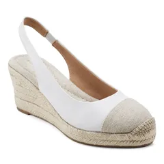 イージースピリット レディース シューズ ヒール Easy Spirit Margie White LeatherSand ホワイトのサムネイル