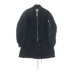 Sacai (サカイ) 20AW MA-1 NYRON TWILL COAT ナイロン ツィル コート ジップアップ ジャケット ブラック 20-05136のサムネイル