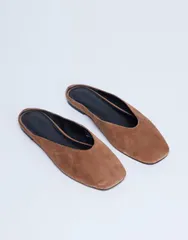 トップショップ レディース シューズ サンダル Topshop Atlas mule flat shoes in tan タンのサムネイル