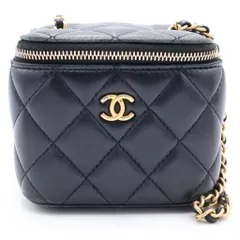 CHANEL (シャネル) ココマーク マトラッセ ラムスキン ゴールド金具 ミニバニティバッグ チェーンショルダーバッグ ブラックのサムネイル