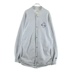 CHAMPION (チャンピオン) 90s リバースウィーブ スナップボタン ジャケット コットン ポリエステル レーヨン USA製 刺繍タグ グレーのサムネイル