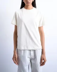 トップショップ レディース トップス Tシャツ Topshop boxy tee in ecru エクリュのサムネイル