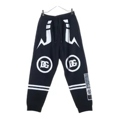 DOLCE & GABBANA (ドルチェアンドガッバーナ) × 呪術廻戦 フロントロゴモチーフ スウェットパンツ ブラック I3AELM/HU7H9のサムネイル