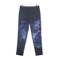 LAD MUSICIAN (ラッドミュージシャン) 22SS WOOL GABARDINE RAIN FLOWER ウール ギャバジン レイン フラワー ストレート パンツ グレー 2122-560のサムネイル