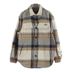 DIESEL (ディーゼル) S-CONRY フロントロゴ チェック柄 ウール 長袖シャツ ブルゾン マルチ A03579のサムネイル