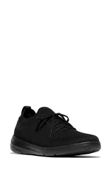 フィットフロップ レディース シューズ スニーカー ニット FitFlop SUPERQ Knit Sneaker All Black ブラックのサムネイル