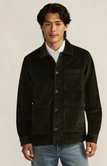 ランズエンド メンズ アウター ジャケット・ブルゾン コーデュロイ Lands End Corduroy Chore Jacket Havana Brown ブラウンのサムネイル
