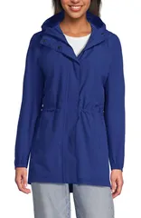 ランズエンド レディース アウター ジャケット・ブルゾン コート Lands End Squall Packable Waterproof Raincoat Sapphire サファイアのサムネイル