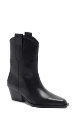 フリーピープル レディース シューズ ブーツ・レインブーツ Free People Cat Nap Western Boot Black Leather ブラックのサムネイル