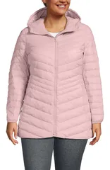 ランズエンド レディース アウター ジャケット・ブルゾン ダウン Lands End Ultralight Packable Down Jacket Light Mauveのサムネイル