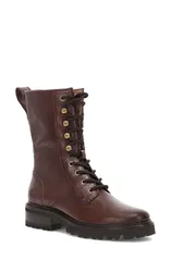 フライ レディース シューズ ブーツ・レインブーツ Frye Olivia Combat Boot Bourbonのサムネイル