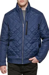 コールハーン メンズ アウター ジャケット・ブルゾン キルティング Cole Haan Signature Quilted Jacket Navy ネイビーのサムネイル