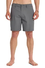 クイックシルバー メンズ ボトムス ハーフパンツ・ショーツ ショートパンツ Quiksilver Transit 19 Hybrid Shorts Iron Gateのサムネイル