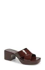 ジェフリー キャンベル レディース シューズ ヒール プラットフォーム サンダル Jeffrey Campbell Bubblegum Platform Sandal Chocolate Shinyのサムネイル